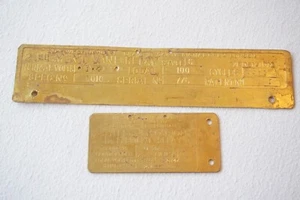 Westinghouse Brake & Saxby Signal Railway Sign Plate 2 Element Vane Relay x2 - Imagen 1 de 5