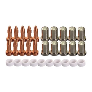 PT-23 27 Plasma Cutter Electrode Tip Nozzles Kit 33366XL 33367 33369 50Amp 30pcs - Picture 1 of 8