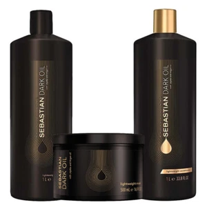 SEBASTIAN Kit Dark Oil Shampoo 1000ml + Mask 500ml + Conditioner 1000ml - Imagen 1 de 1