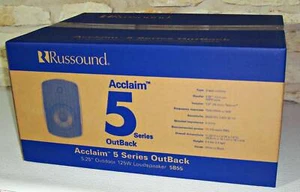 【NEW】RUSSOUND 5B55 5" ACCLAIM 5 SERIES OUTBACK OUTDOOR SPEAKERS PAIR - BLACK - Picture 1 of 9