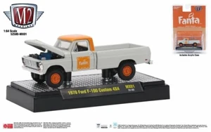 2022 M2 MACHINES COCA COLA 1:64 1970 FORD F100 CUSTOM 4X4 FANTA 52500-MX01 21-33 - Picture 1 of 1