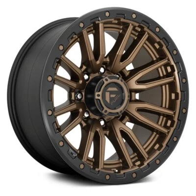 4 20 Inch Bronze Wheels Rims LIFTED Ford F350 SuperDuty Fuel D681 Rebel 20x10 - Image 1 of 4
