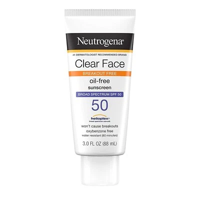 Neutrogena Clear Face Liquid Lotion Sunscreen Broad Spectrum SPF 50 UVA/UVB 88mL - Image 1 of 2