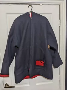 Sea Shell Design Nova Scotia Hand Made 100% Wool Reversible Jacket Size Large - Picture 1 of 8
