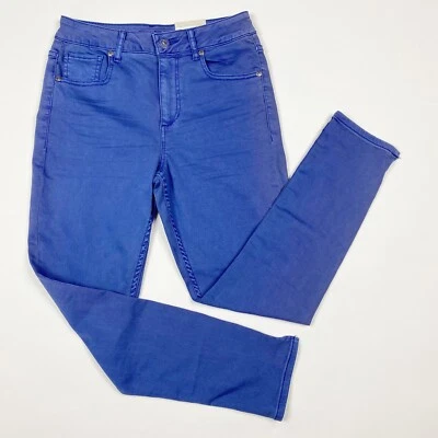 Maurices Blue Twill High Rise Crop 5-Pocket Skinny Jean Womens Size 3/4 New - Image 1 of 4