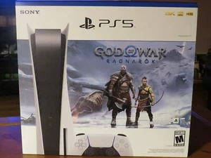 SONY PS5 PLAYSTATION 5 Disc Edition Game Console God of War Ragnarok - Sealed! - Picture 1 of 7