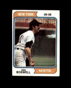 Autógrafo original firmado por Ken Boswell 1974 Topps New York Mets - Imagen 1 de 2