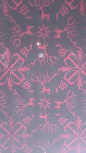 Stoff Banner Deko *Shabby *Motiv Hirsch *Schwarz Rot * 260 x 80 cm - Bild 1 von 6