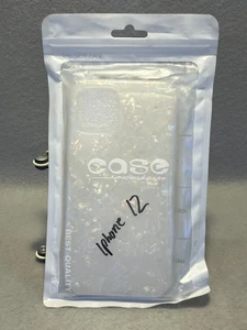J.west Case Compatiable with iPhone 12 Sparkly Opal Glitter Translucent - Picture 1 of 3