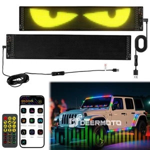 2x 23.4" Diablo LED Ojos Luz para Pantalla de Exhibición de Coche Hágalo Usted Mismo Camión Parabrisas Luces - Imagen 1 de 12