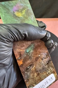 Burl de mango híbrido estabilizado, escala de cuchillo, mango, espacios en blanco #mang0875 - Imagen 1 de 4