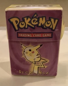 Vintage 1999 WOTC Pokemon Pikachu Mewtwo Ultra Pro Deck Box Only(55ia) - Picture 1 of 7