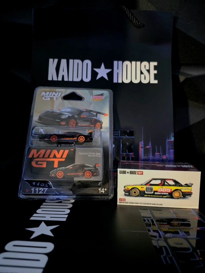 Mini GT Porsche 911 GT3 RS & BMW M3 Kaido Bundle Essen Motor Show 2025 - Bild 1 von 1