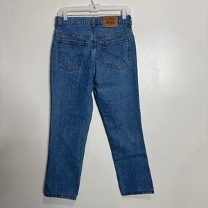 Jeans vintage Levis 631 uomo 30x32 denim lavaggio chiaro linguetta arancione nuovo senza etichette - Foto 1 di 7