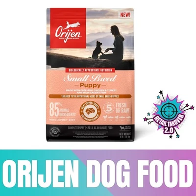 Alimento seco alto en proteínas sin granos de raza pequeña ORIJEN, bolsa de 4 lb Foto 1 de 4