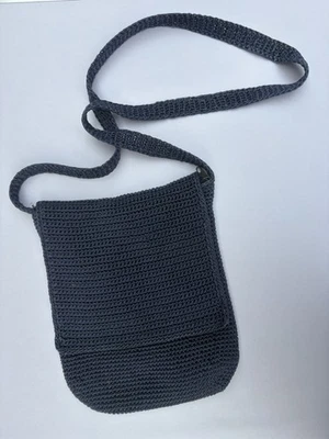 Cartera Bandolera Vintage Y2k Azul Marino 'The Sak' Crochet Foto 1 de 4