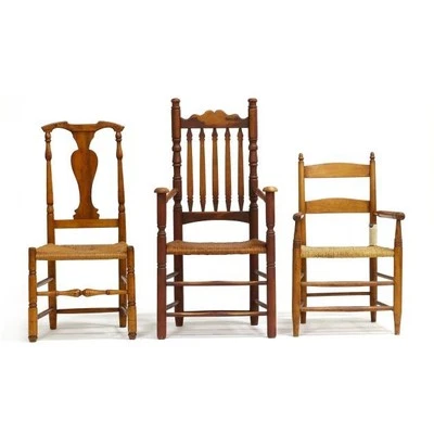 Three Antique American Chairs - Image 1 of 4
