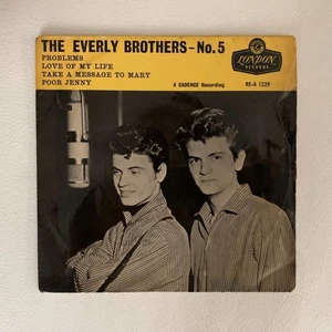 EVERLY BROTHERS Number 5 UK 1959 1st Press EP TRI London RE-A1229 EXCELLENT - Picture 1 of 5