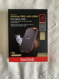SanDisk Extreme Pro Portable SSD 4 TB NOWY/ZAPIECZĘTOWANY - Zdjęcie 1 z 3