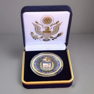 U S ARMY Corps of Engineers Challenge Coin With Blue Velvet Case.Fast Shipping! - Picture 1 of 8