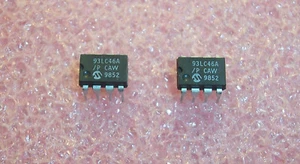 MENGE (60) 93LC46A/P MIKROCHIP 8 PIN DIP 1K CMOS MIKROWIR SERIELL EEPROM 1 RÖHRE - Bild 1 von 1