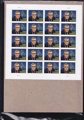 Scott #5833 John Wooden UCLA Sheet of 20 Forever Stamps - Sealed UV - Image 1 of 4