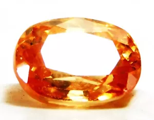 Zaffiro Padparadscha naturale 8,10 ct taglio ovale pietra preziosa sfusa R5664 - Foto 1 di 4