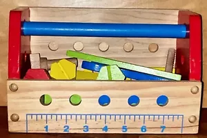 Melissa & Doug Wooden Tool Box Set Kit 24 Pieces Complete Set - Picture 1 of 3