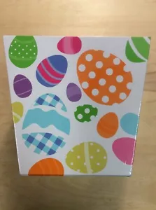 Ostern Pappeimer festliches Ei Design 7 1/2" hoch gebraucht - Bild 1 von 12
