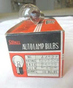 STANLEY 12 VOLT HEADLIGHT BULB 32CP - BASE: BAY (BA15S). P/N A4527 - Picture 1 of 2