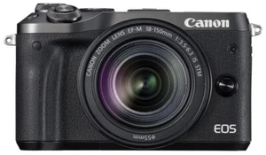 Canon Mirrorless SLR Camera EOS M6 Lens Kit (Black) EF-M18-150mm F3.5-6.3 IS STM - Picture 1 of 1