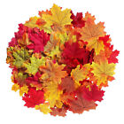  200 Mixed Artificial Autumn Maple Silk Leaves Foliage Wedding Diy Decoration