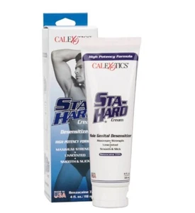 NEW Calexotics Sta-Hard Male Genital Desensitiser Smooth Max Strength Cream 4ozs - Picture 1 of 6