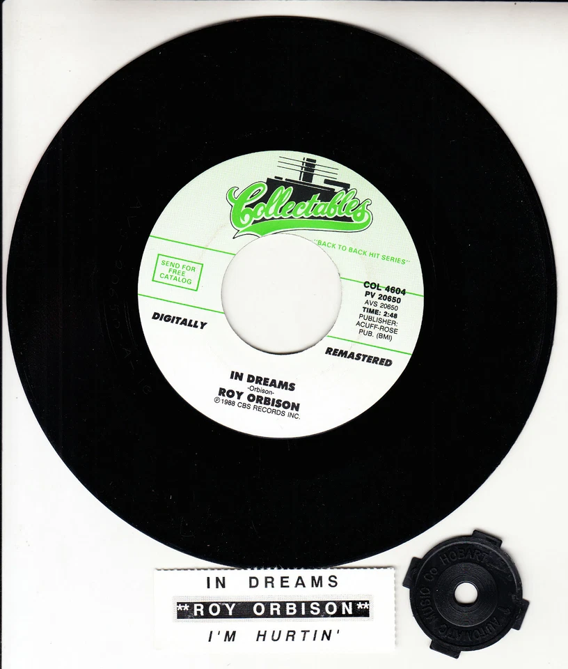 ROY ORBISON  In Dreams & I'm Hurtin' 7" 45 rpm record NEW + juke box title strip - Image 1 of 1