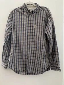 Camisa COLUMBIA a Cuadros Abotonados Patrón Mediano Cuadros Azul Marrón - Imagen 1 de 9