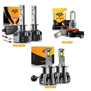 For Acura TSX 2004 2005 2006 2007 2008 LED HID Headlights Hi/Low +Fog Light Kit - Picture 1 of 17