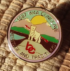 Pin insignia W4A Cónclave 1987 Heritage and Traditions BSA Boy Scouts - Imagen 1 de 1