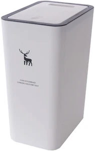 14 Litres Bathroom Trash Can with Lid,3.7 Gallon Kitchen Trash Can,Garbage Ca... - Picture 1 of 1