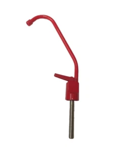 RED RO Faucet for Home Bar Reverse Osmosis Drinking Water Systems Long Reach NSF - Picture 1 of 2