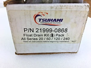 Tsunami Float Drain Service Kit Series 20/50/120/240 - 1 pack, float w O rings - Picture 1 of 10