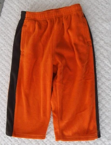 Gymboree Outlet 2T Boy Fleece Pants EUC elastic waist orange brown fall winter - Picture 1 of 2
