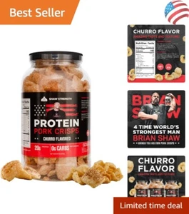 Shaw Strength Protein Pork Rinds Churro, 8oz; Developed for World’s Strongest... - Picture 1 of 11