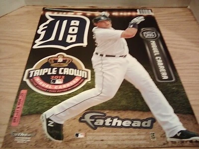 Miguel Cabrera 2012 TRIPLE CROWN 12"x17" Fathead. EXCELLENT  - Image 1 of 4