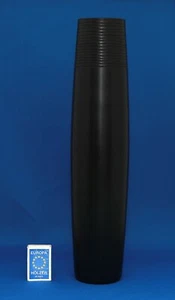 IVAN BAJ für Arcade Murano Vase Ghana signiert Glas Glasvase schwarz 40,5 cm - Bild 1 von 3