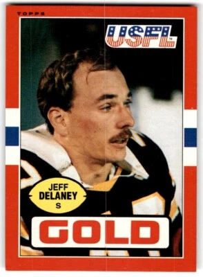 1985 Topps USFL Jeff Delaney Denver Gold #30 - Image 1 of 2
