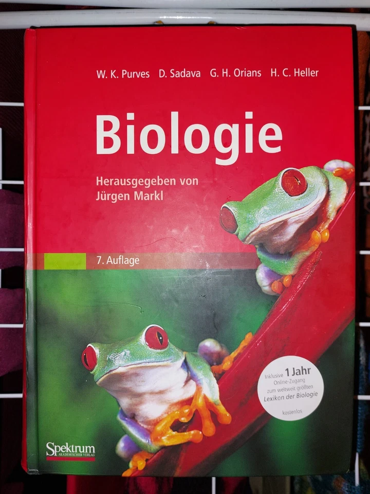 BIOLOGIE von Purves Sadava Jürgen Markl 7. Auflage 2006 | Buch | Spektrum - Bild 1 von 1