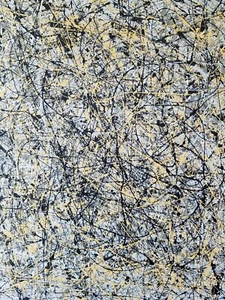 Original Abstract Action Painting jackson pollock style signed art decor paint - Picture 1 of 11