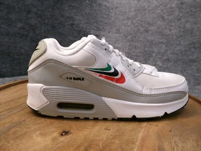 Tênis Nike Air Max 90 GS 'Multi-Swoosh' Branco DV3032-100 Tamanho 7Y / Feminino 8.5 - Imagem 1 de 4