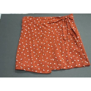 Copper Key Mädchen XL Blumen Allover Print Wickel Style Rock Burn Orange - Bild 1 von 5