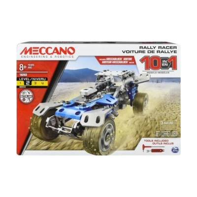 MECCANO  10 MODEL MOTORIZED RALLY RACER  LEVEL 2 8+ YEARS  - Image 1 of 2